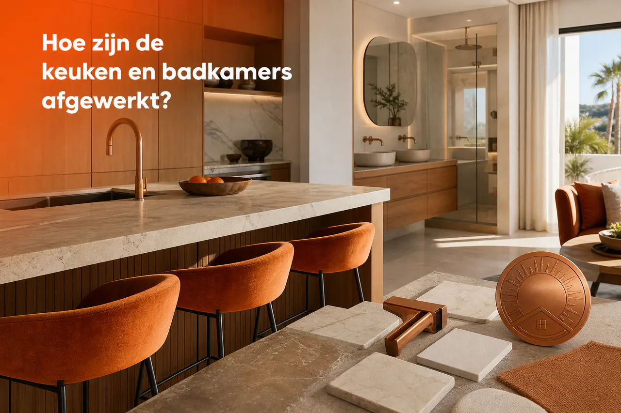 Woonoppervlakte en terrassen van een Organic Higuerón townhouse
